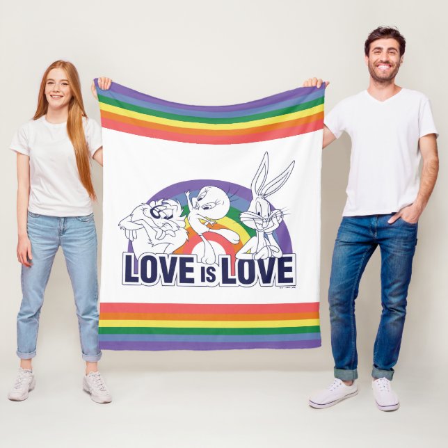 LOONEY TUNES™ - Love Is Love Fleece Blanket (In Situ)