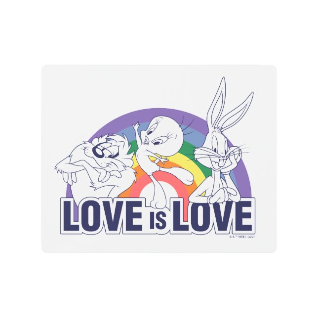 LOONEY TUNES™ - Love Is Love Metal Print (Front)