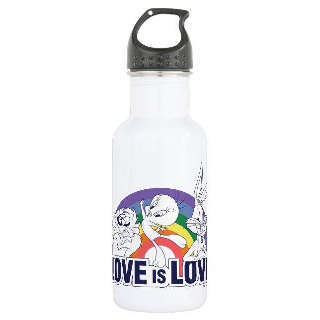 LOONEY TUNES™ - Love Is Love Stainless Steel Water Bottle (Front)