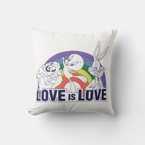 LOONEY TUNES _ Love Is Love Throw Pillow