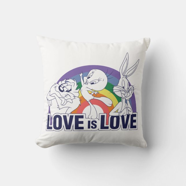 LOONEY TUNES™ - Love Is Love Throw Pillow (Front)