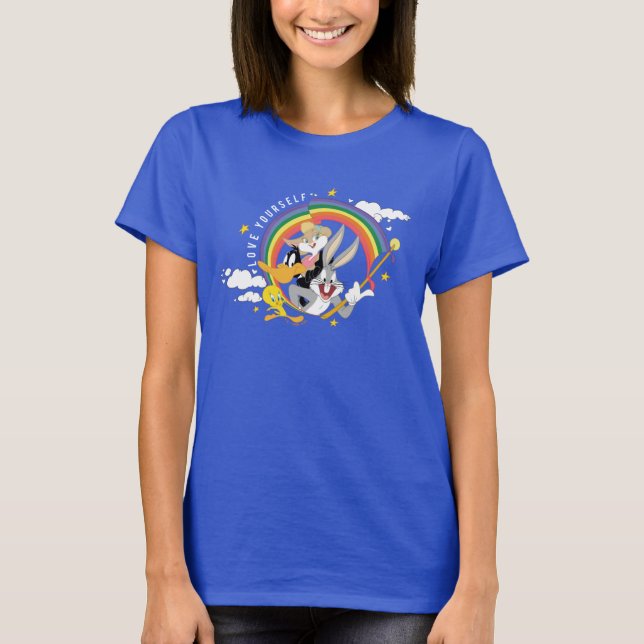 LOONEY TUNES™ - Love Yourself Pride Badge T-Shirt (Front)