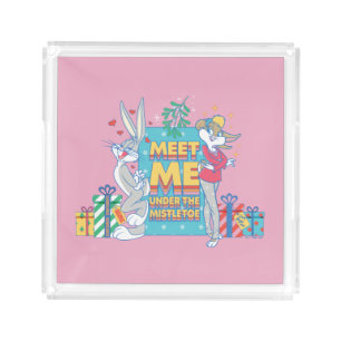 LOONEY TUNES™ Meet Me Under the Mistletoe Acrylic Tray