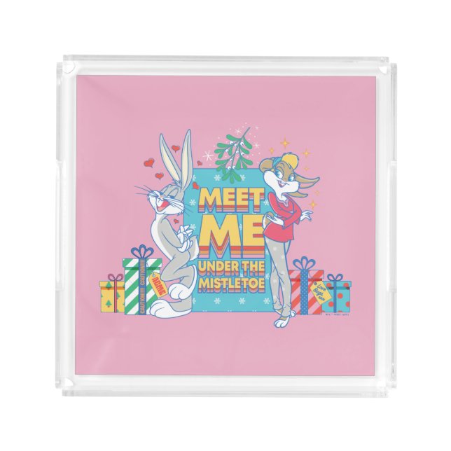 LOONEY TUNES™ | Meet Me Under the Mistletoe Acrylic Tray (Front)