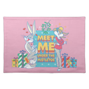 LOONEY TUNES™   Meet Me Under the Mistletoe Cloth Placemat