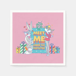 LOONEY TUNES™ Meet Me Under the Mistletoe Napkins
