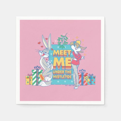 LOONEY TUNES  Meet Me Under the Mistletoe Napkins