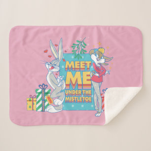 LOONEY TUNES™ Meet Me Under the Mistletoe Sherpa Blanket