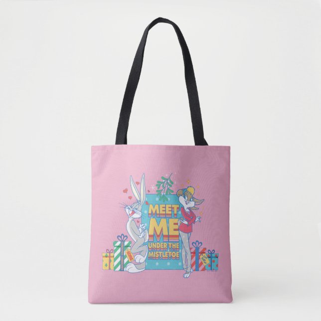 LOONEY TUNES™ | Meet Me Under the Mistletoe Tote Bag (Front)