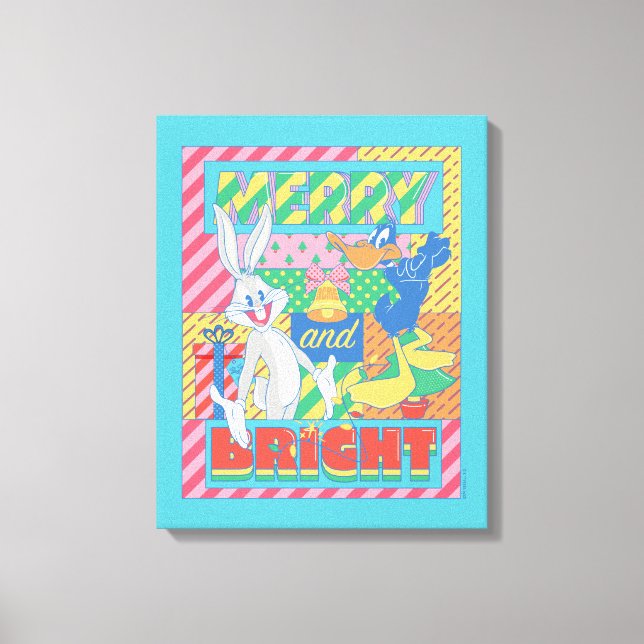 LOONEY TUNES™ | Merry and Bright Christmas Canvas Print (Front)