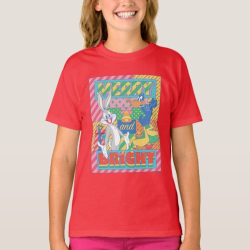 LOONEY TUNES  Merry and Bright Christmas T_Shirt