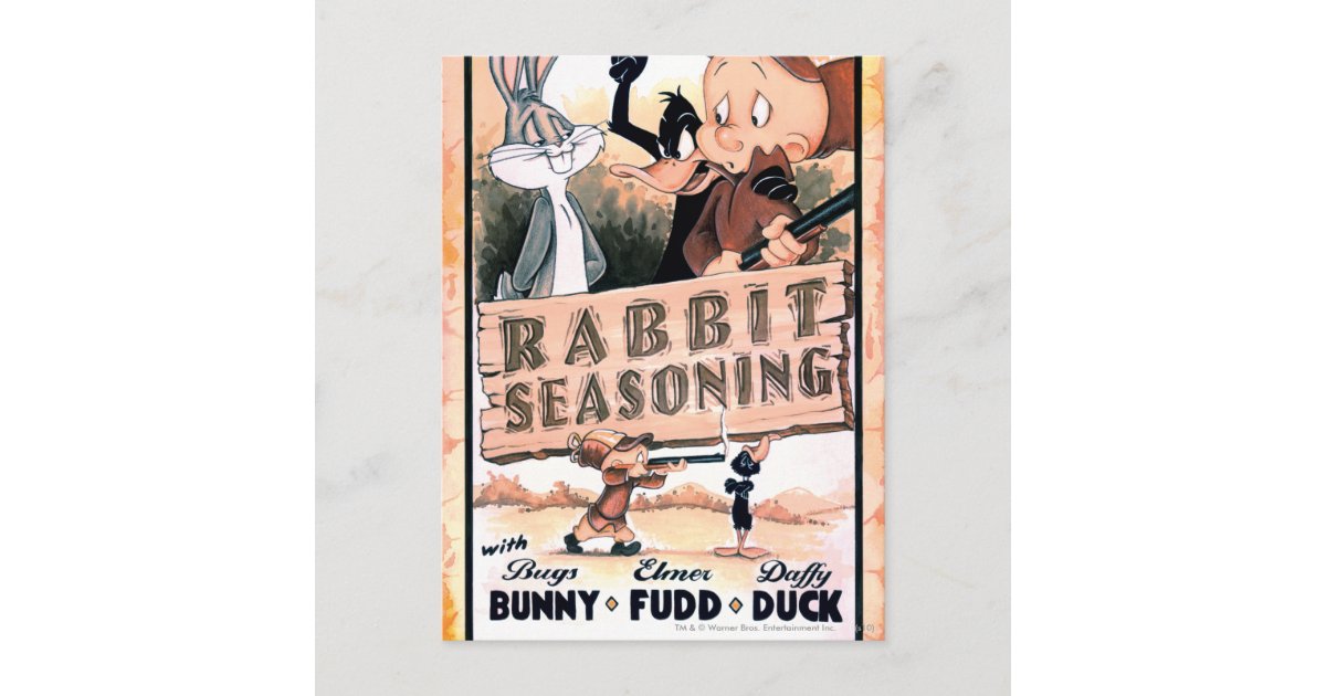 LOONEY TUNES™ Rabbit Seasoning Postcard | Zazzle