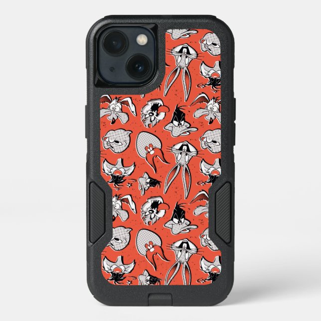 LOONEY TUNES™ Retro Halftone Pattern Otterbox iPhone Case (Back)