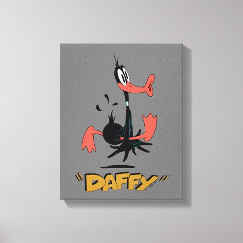 LOONEY TUNES Retro Laughs  DAFFY DUCK Canvas Print