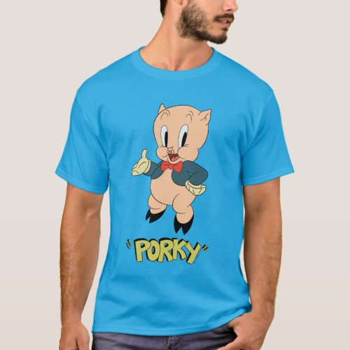 LOONEY TUNES Retro Laughs  Porky Pig T_Shirt