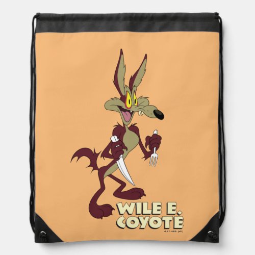 LOONEY TUNES Retro Laughs  WILE E COYOTE Drawstring Bag