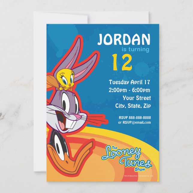 LOONEY TUNES™ Show Birthday Invitation (Front)