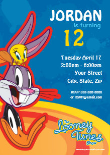 Looney Tunes Invitations Zazzle