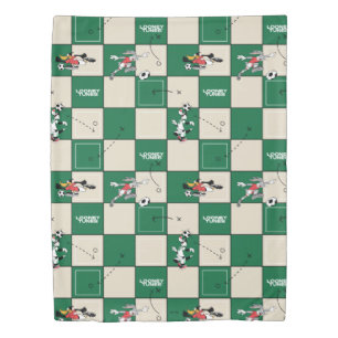 LOONEY TUNES™ Soccer Grid Pattern Duvet Cover