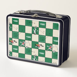 LOONEY TUNES™ Soccer Grid Pattern Metal Lunch Box