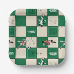 LOONEY TUNES™ Soccer Grid Pattern Paper Plates