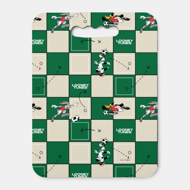 LOONEY TUNES™ Soccer Grid Pattern Seat Cushion (Front Vertical)