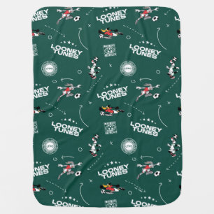 LOONEY TUNES™ Soccer Playbook Pattern Baby Blanket