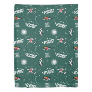 LOONEY TUNES™ Soccer Playbook Pattern Duvet Cover