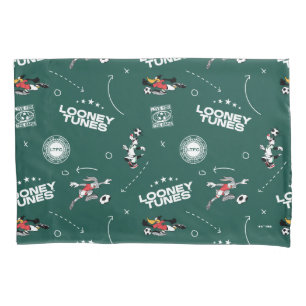 LOONEY TUNES™ Soccer Playbook Pattern Pillow Case