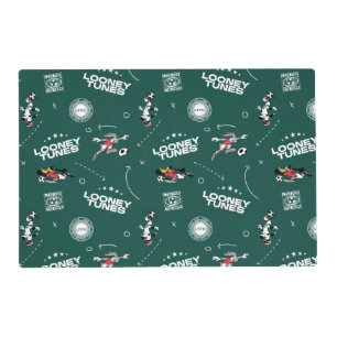 LOONEY TUNES™ Soccer Playbook Pattern Placemat
