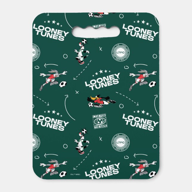 LOONEY TUNES™ Soccer Playbook Pattern Seat Cushion (Front Vertical)