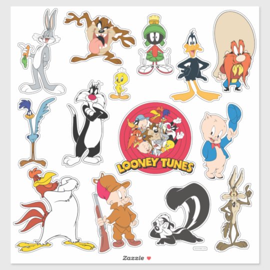 Looney Tunes Sticker Set | Zazzle.com