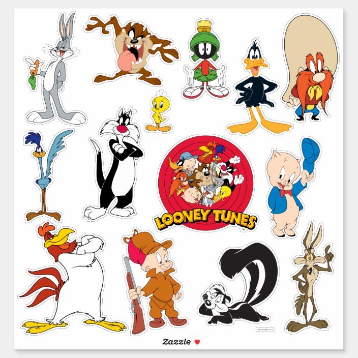 Looney Tunes Sticker Set Zazzle Com