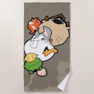 LOONEY TUNES™ Stylized Big Heads Beach Towel