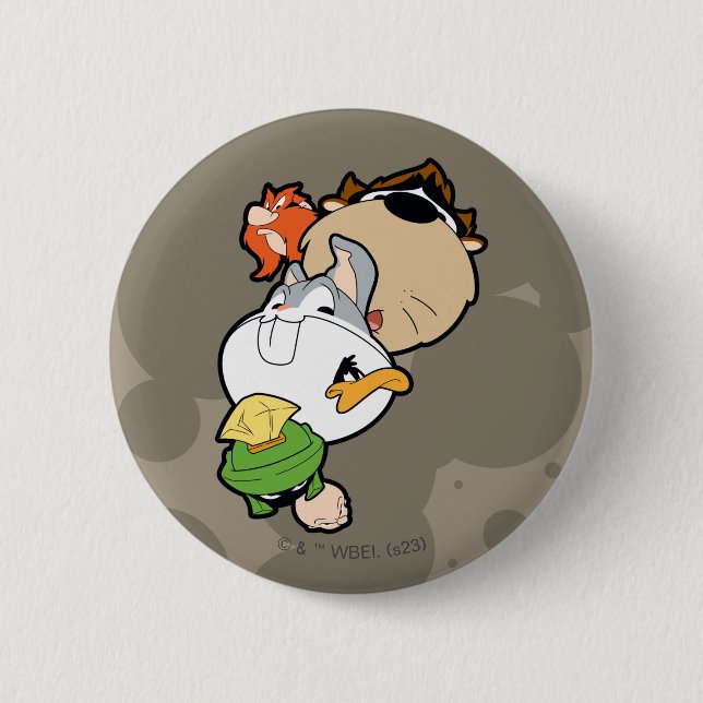 LOONEY TUNES™ Stylized Big Heads Button (Front)