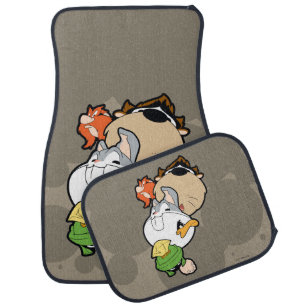 LOONEY TUNES™ Stylized Big Heads Car Floor Mat