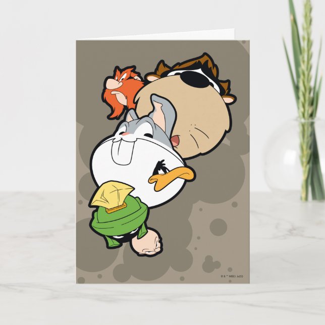 LOONEY TUNES™ Stylized Big Heads Card (Front)