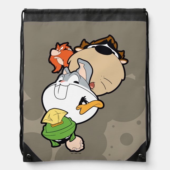LOONEY TUNES™ Stylized Big Heads Drawstring Bag (Front)