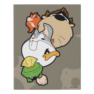 LOONEY TUNES™ Stylized Big Heads Faux Canvas Print