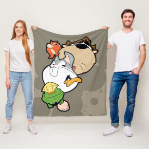 LOONEY TUNES™ Stylized Big Heads Fleece Blanket