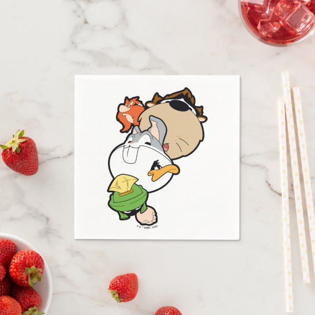 LOONEY TUNES™ Stylized Big Heads Napkins (Insitu)