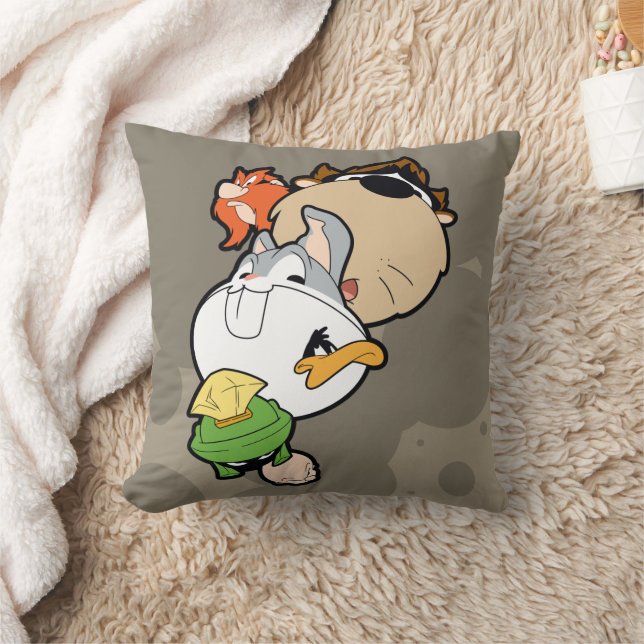 LOONEY TUNES™ Stylized Big Heads Throw Pillow (Blanket)