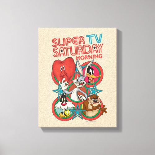LOONEY TUNES  Super TV Saturday Morning Canvas Print