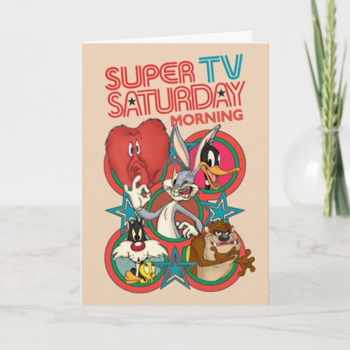 LOONEY TUNES  Super TV Saturday Morning Card
