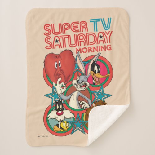 LOONEY TUNES  Super TV Saturday Morning Sherpa Blanket