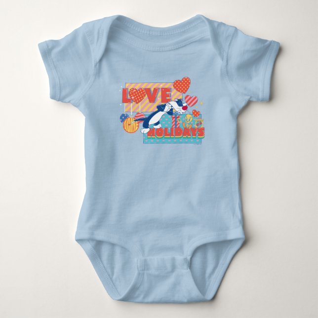 LOONEY TUNES™ | SYLVESTER™ & TWEETY™Love Holidays Baby Bodysuit (Front)
