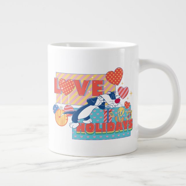 LOONEY TUNES™ | SYLVESTER™ & TWEETY™Love Holidays Giant Coffee Mug (Right)