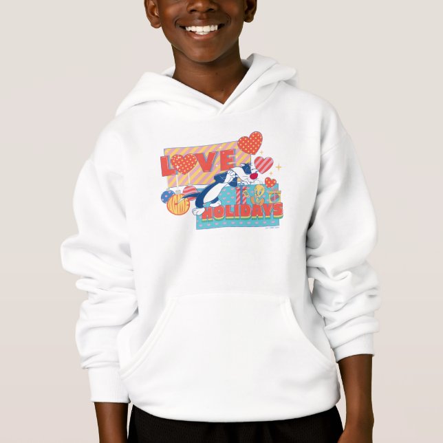 LOONEY TUNES™ | SYLVESTER™ & TWEETY™Love Holidays Hoodie (Front)