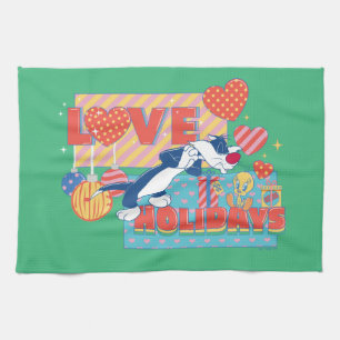LOONEY TUNES™   SYLVESTER™ & TWEETY™Love Holidays Kitchen Towel