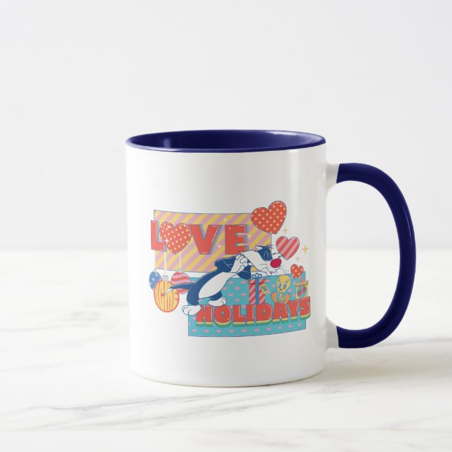 LOONEY TUNES™ | SYLVESTER™ & TWEETY™Love Holidays Mug (Right)